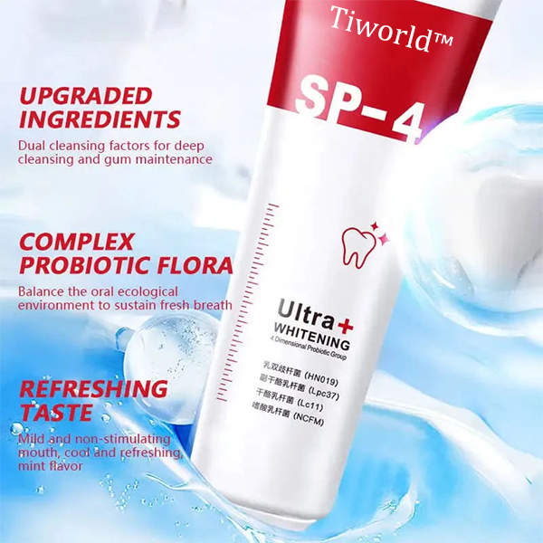 🔥2024 HOT SALE🔥 PRO Tiworld™ SP-4 Probiotic Whitening Toothpaste