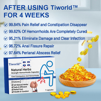 Tiworld™ Natural Herbal Strength Hemorrhoid Capsules