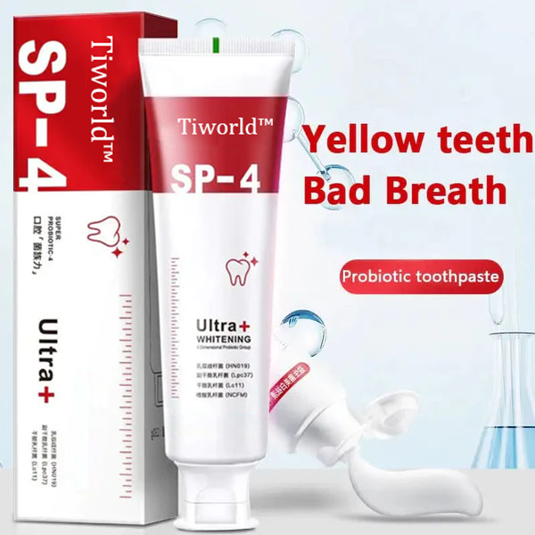 🔥2024 HOT SALE🔥 PRO Tiworld™ SP-4 Probiotic Whitening Toothpaste