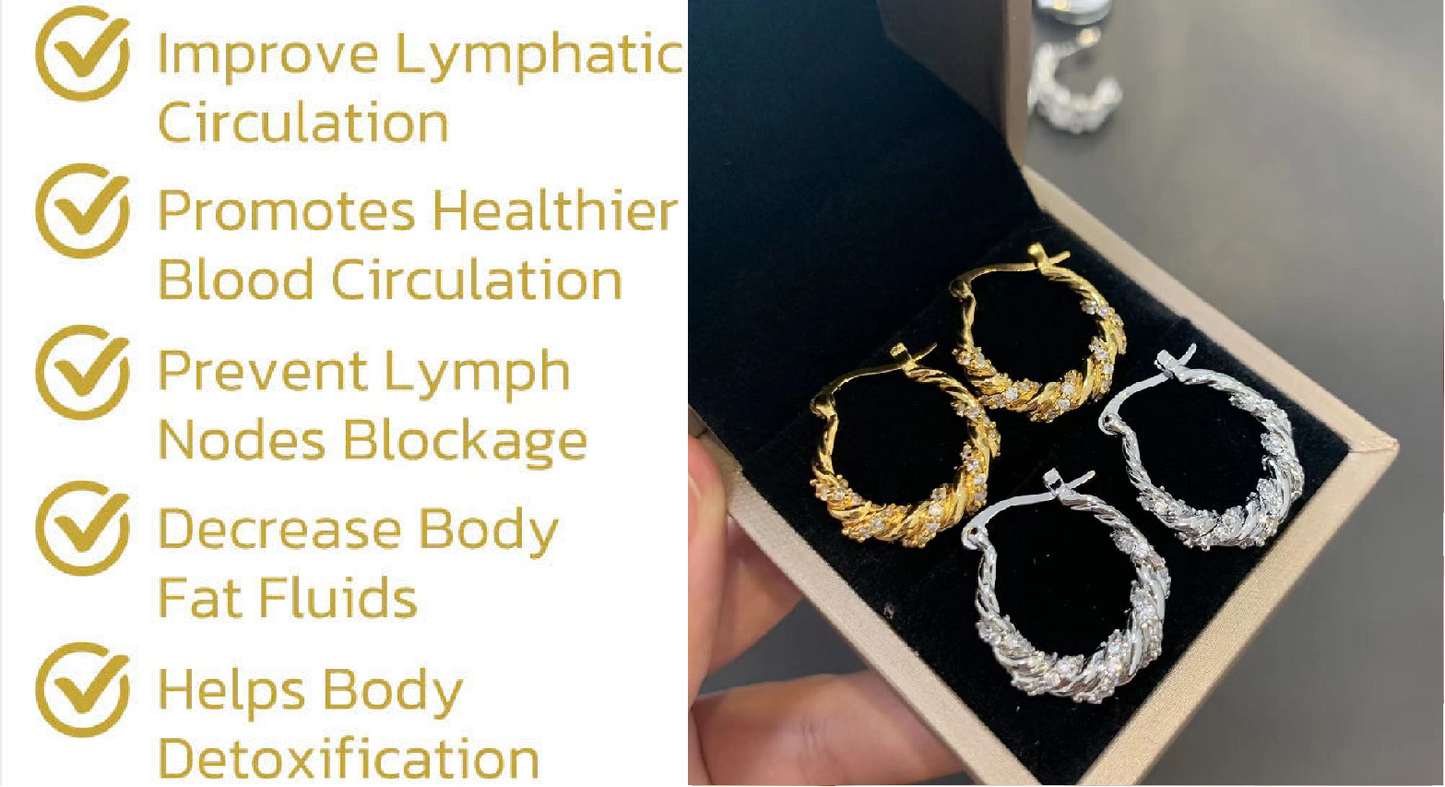 Lymphatic activity hoop earrings（Limited Time Discount 🔥 Last Day)