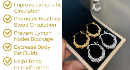 Lymphatic activity hoop earrings（Limited Time Discount 🔥 Last Day)